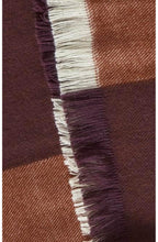 Dark Copper Check Scarf