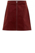 Dark Copper Cord Skirt