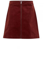 Dark Copper Cord Skirt