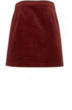 Dark Copper Cord Skirt