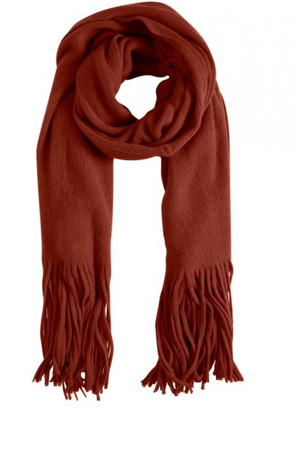 Dark Copper Knit Scarf