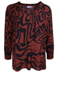 Dark Copper Patterned Top