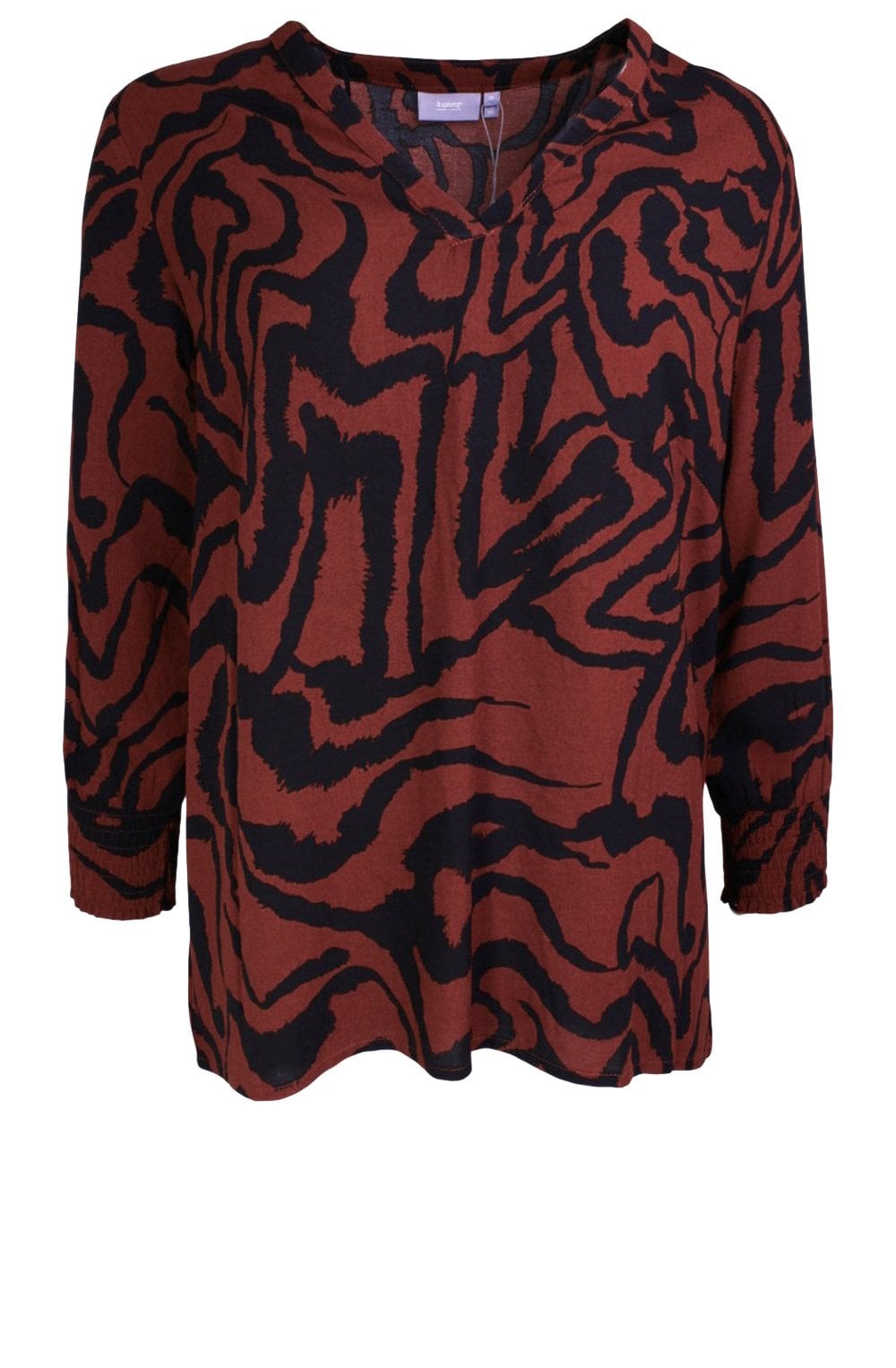 Dark Copper Patterned Top