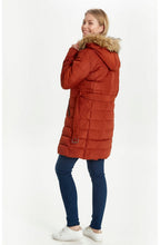 Dark Copper Quilted Coat