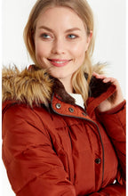 Dark Copper Quilted Coat