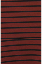 Dark Copper Striped Dress