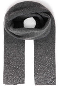 Dark Grey Diamante Detail Scarf