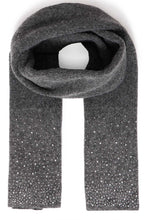 Dark Grey Diamante Detail Scarf
