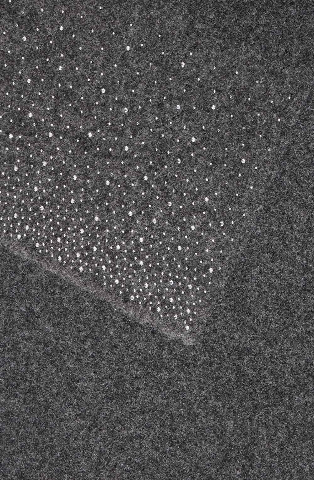 Dark Grey Diamante Detail Scarf