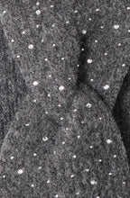 Dark Grey Diamante Knitted Headband