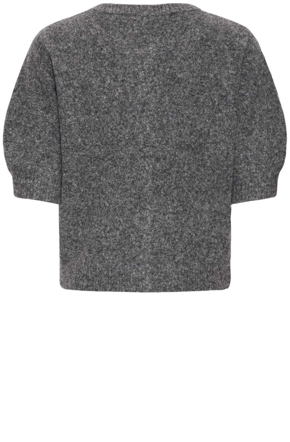 Dark Grey Sparkle Bow Design Cardigan