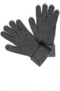 Dark Grey Sparkle Cuff Gloves