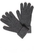 Dark Grey Sparkle Cuff Gloves