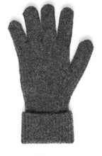 Dark Grey Sparkle Cuff Gloves