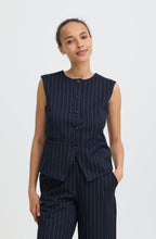 Dark Sapphire Pinstripe Tailored Waistcoat
