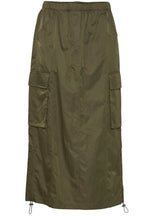 Datine Olive Night Cargo Skirt