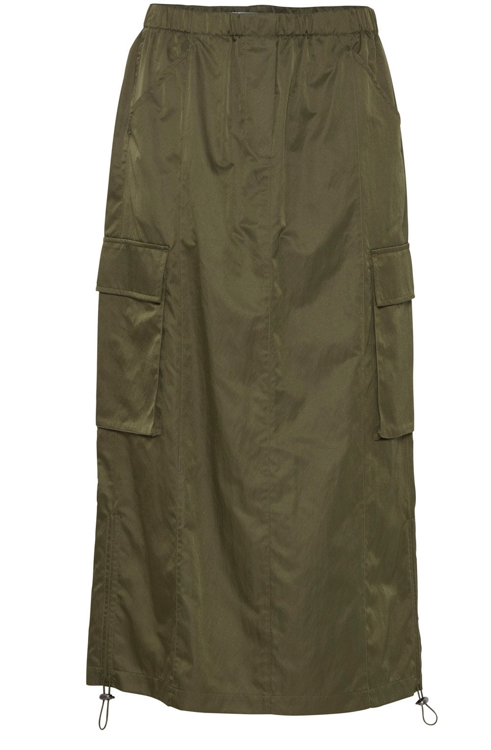 Datine Olive Night Cargo Skirt