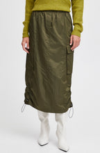Datine Olive Night Cargo Skirt