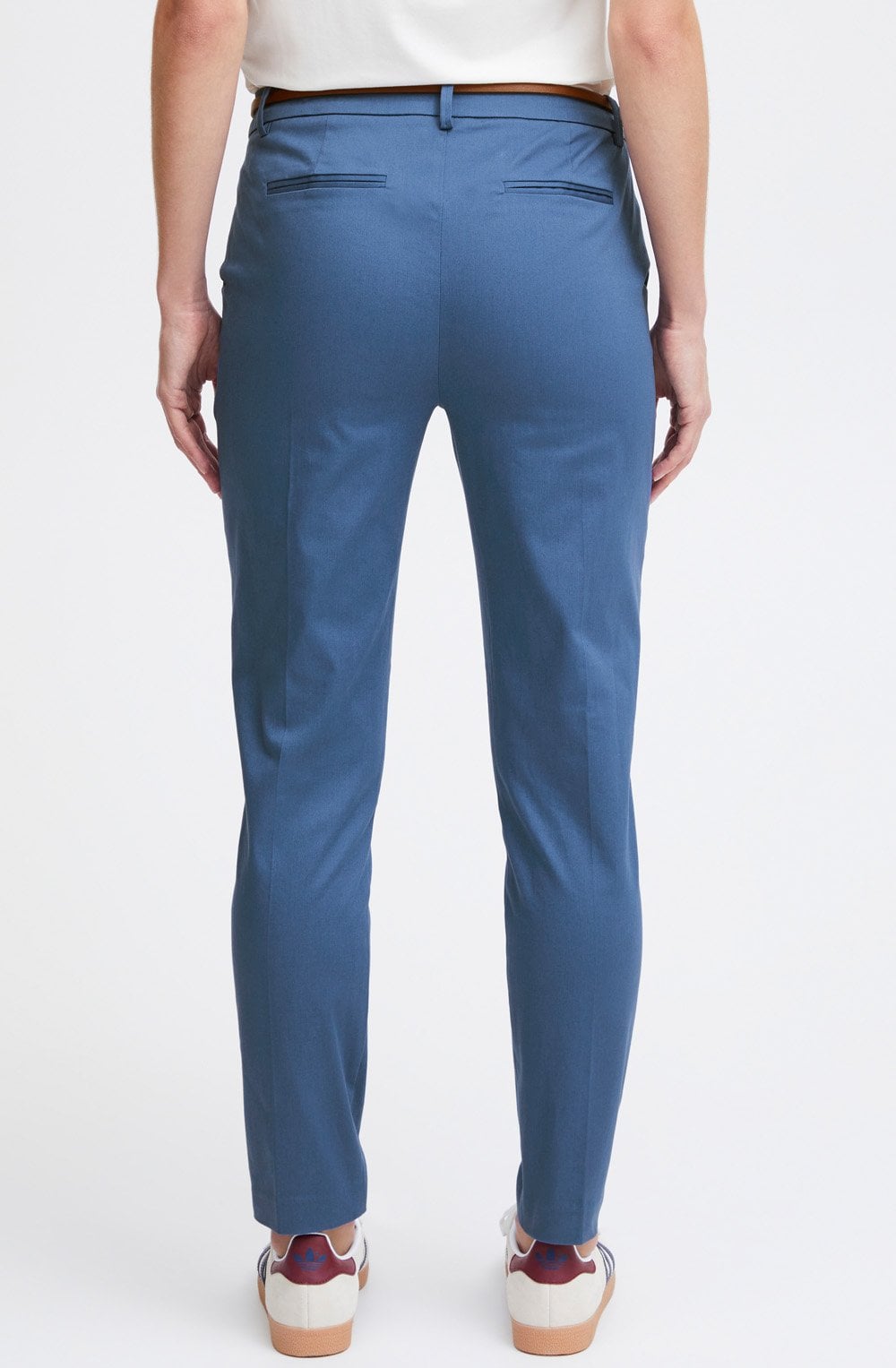 Days True Navy Cigarette Trousers With Belt