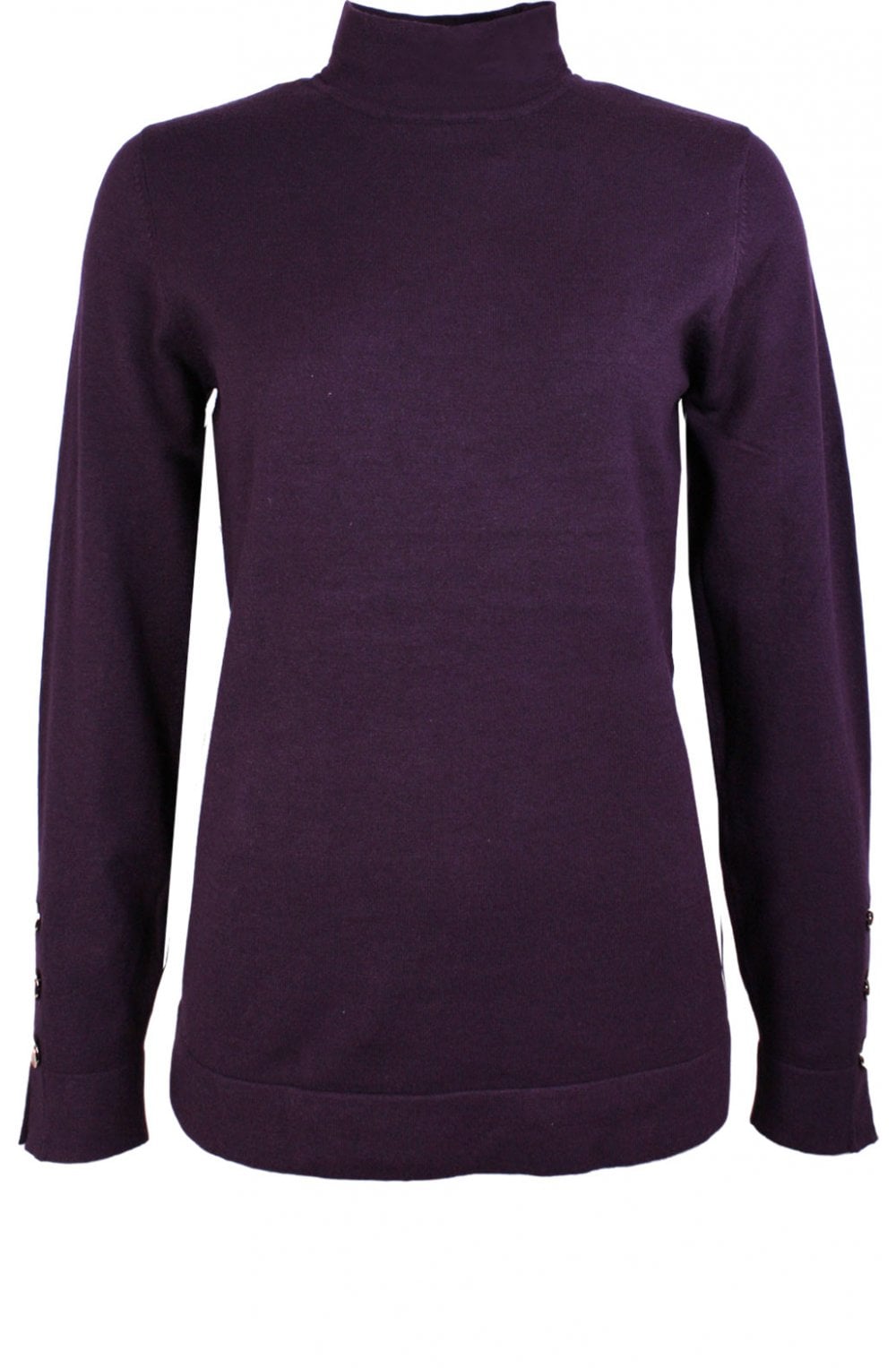 Deep Purple High Neck Jumper
