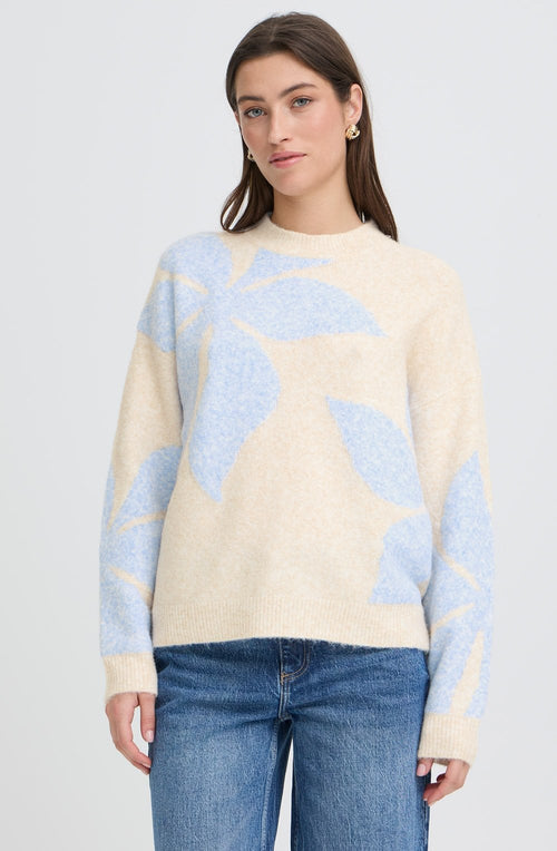 Della Robbia Blue Flower Omea Jumper