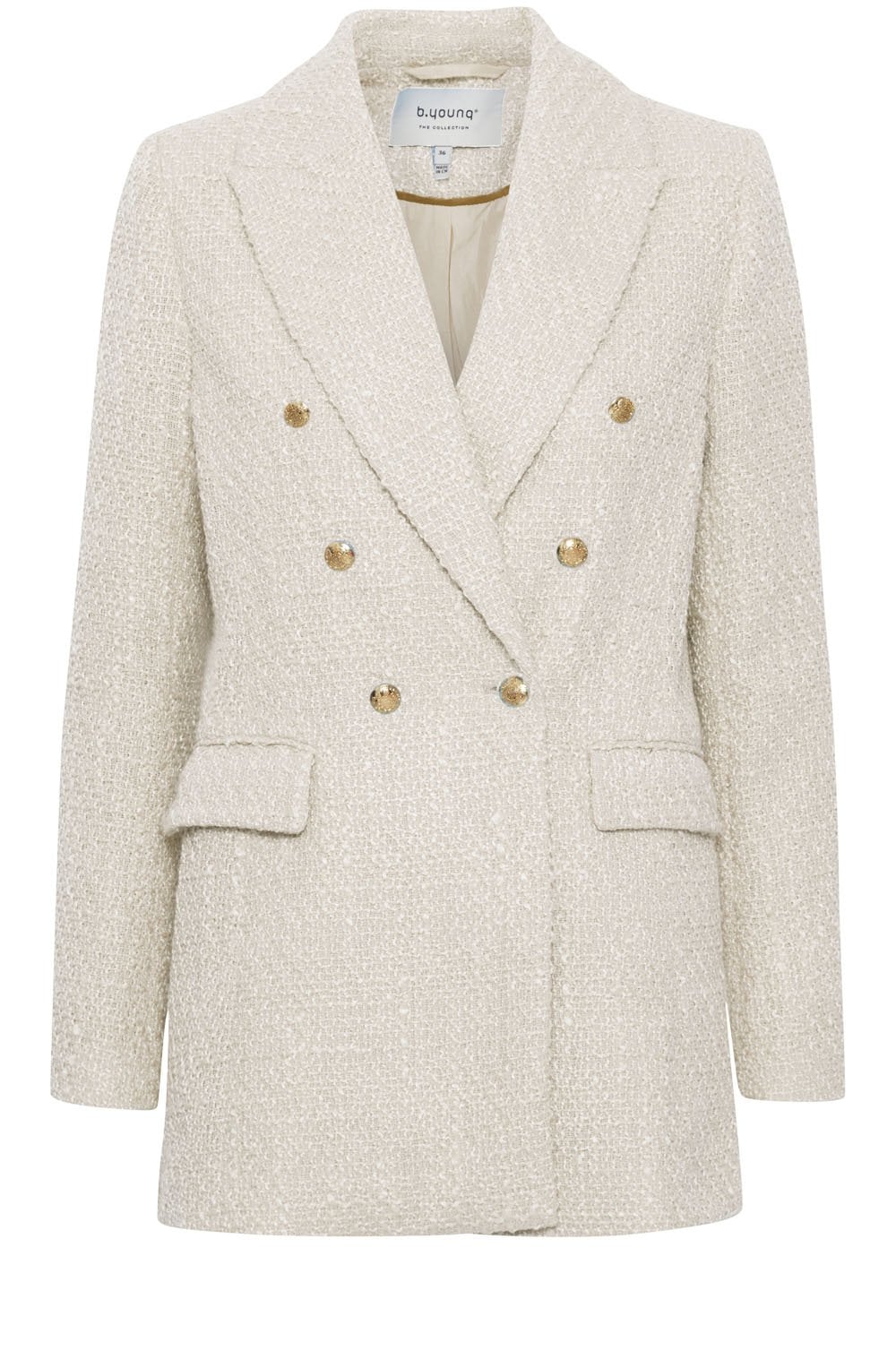 Desi Birch Textured Tweed Blazer