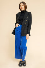 Deso Black Textured Tweed Blazer