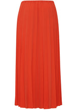 Deson Aurora Red Pleated Midi Skirt