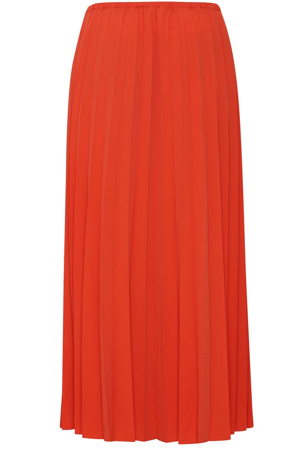 Deson Aurora Red Pleated Midi Skirt