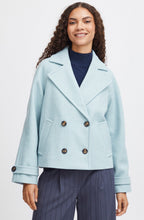 Dusty Blue Cilia Caban Jacket
