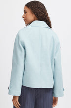 Dusty Blue Cilia Caban Jacket