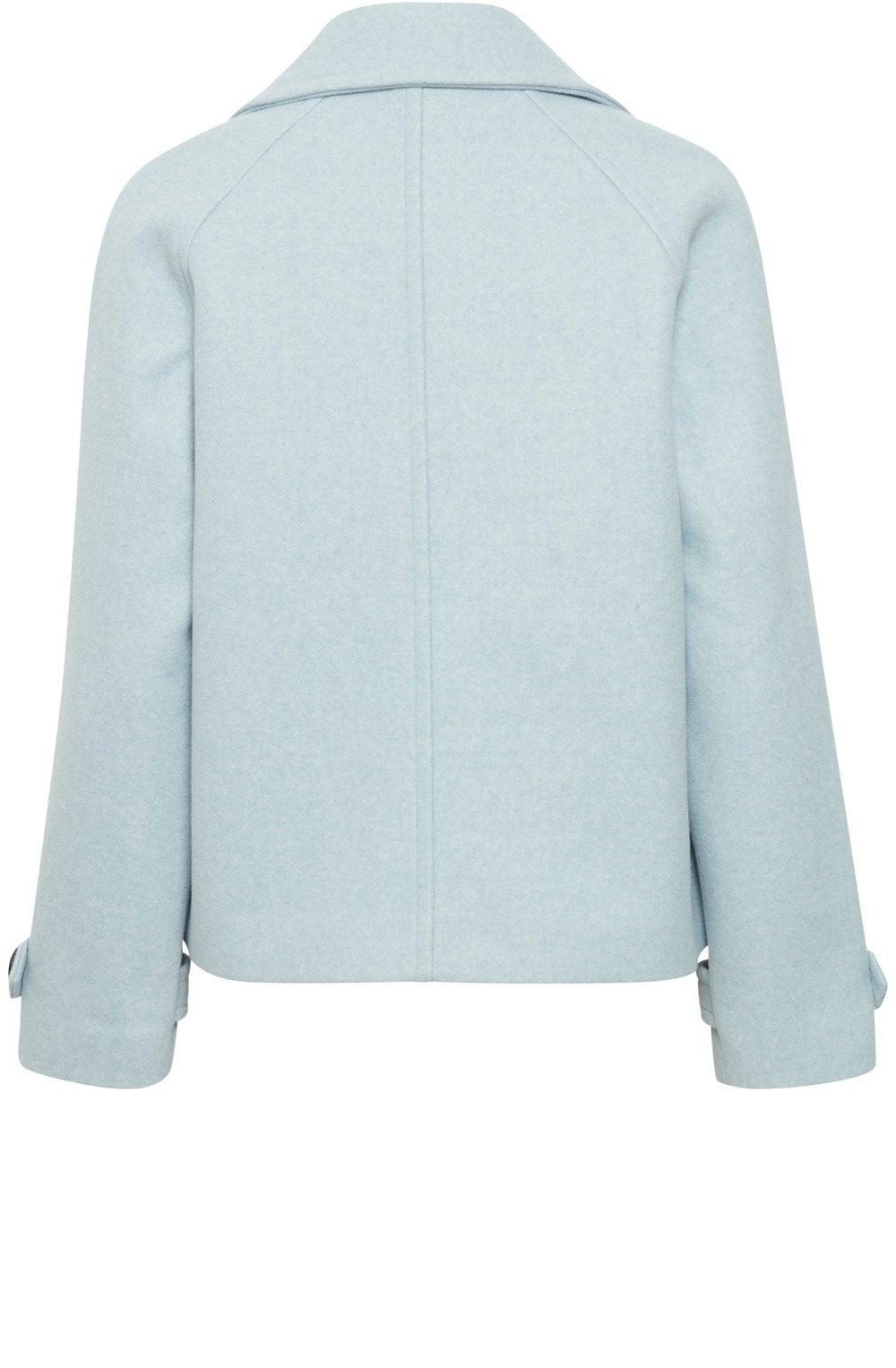 Dusty Blue Cilia Caban Jacket