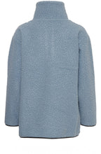Dusty Blue Half Zip Teddy Bear Cidan Top