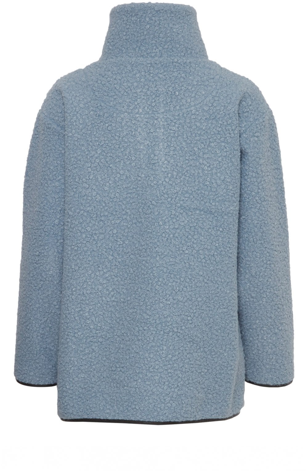 Dusty Blue Half Zip Teddy Bear Cidan Top