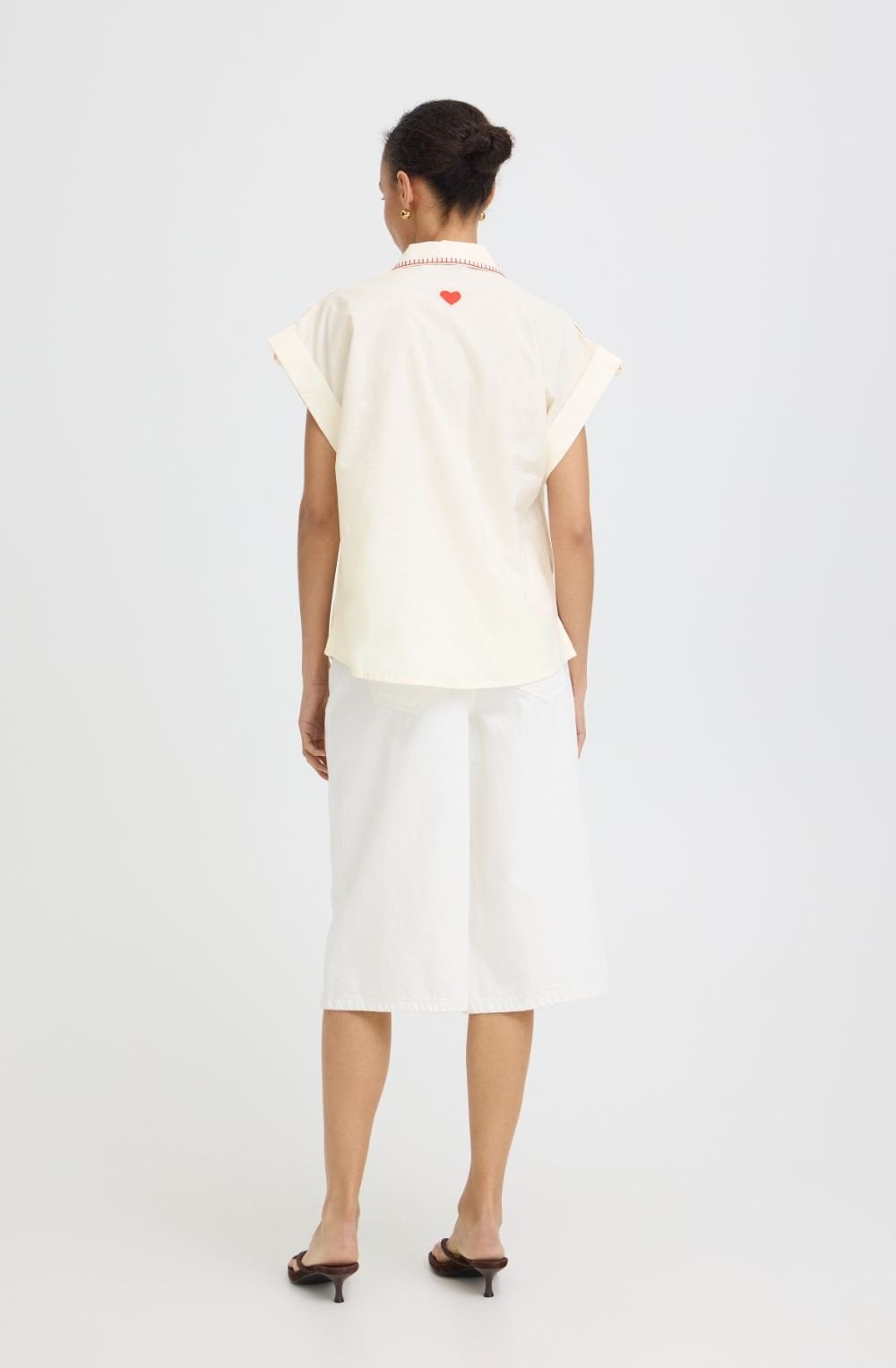 Embroidered Birch Loose Fit Shirt