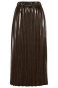 Emila Brown Snake Print Skirt