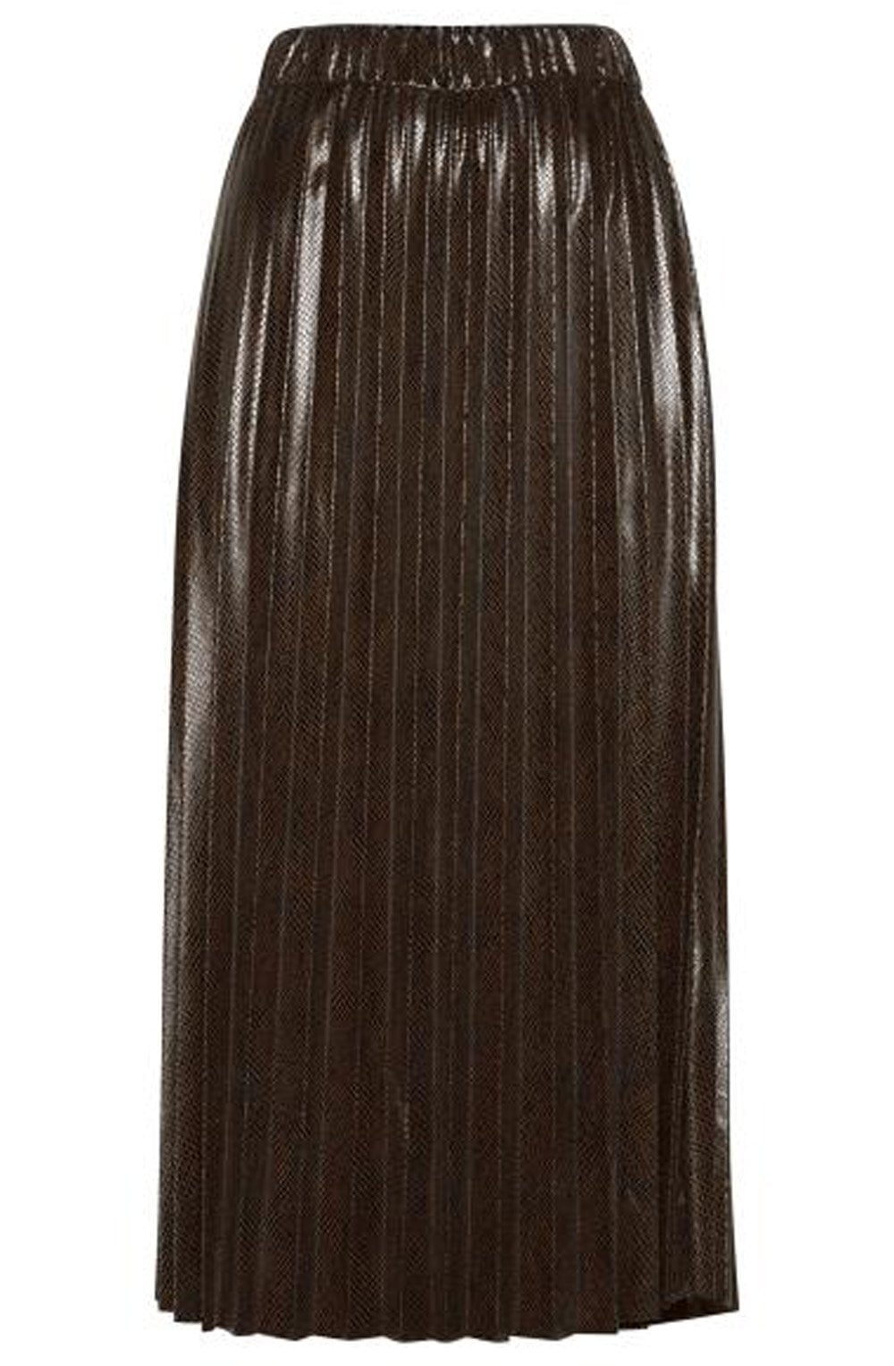 Emila Brown Snake Print Skirt