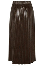 Emila Brown Snake Print Skirt