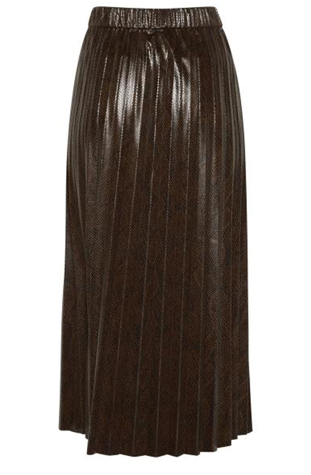 Emila Brown Snake Print Skirt