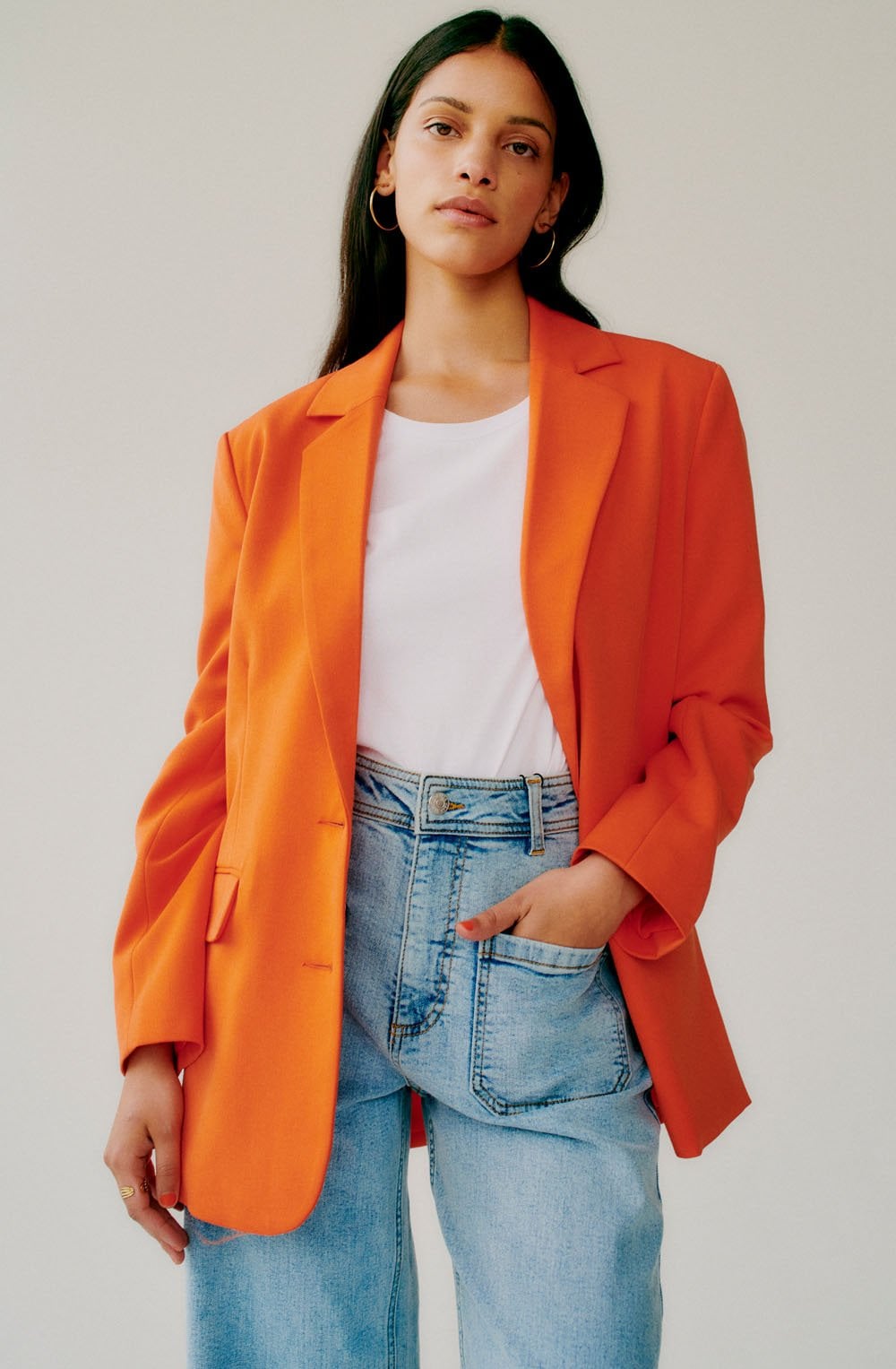 Estale Orangeade Oversized Blazer
