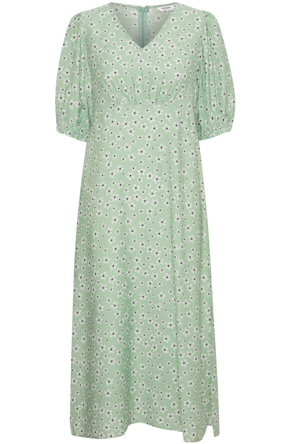 Fair Green Flower Ibano Dress