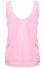 Falakka Begonia Pink Linen Mix Vest Top