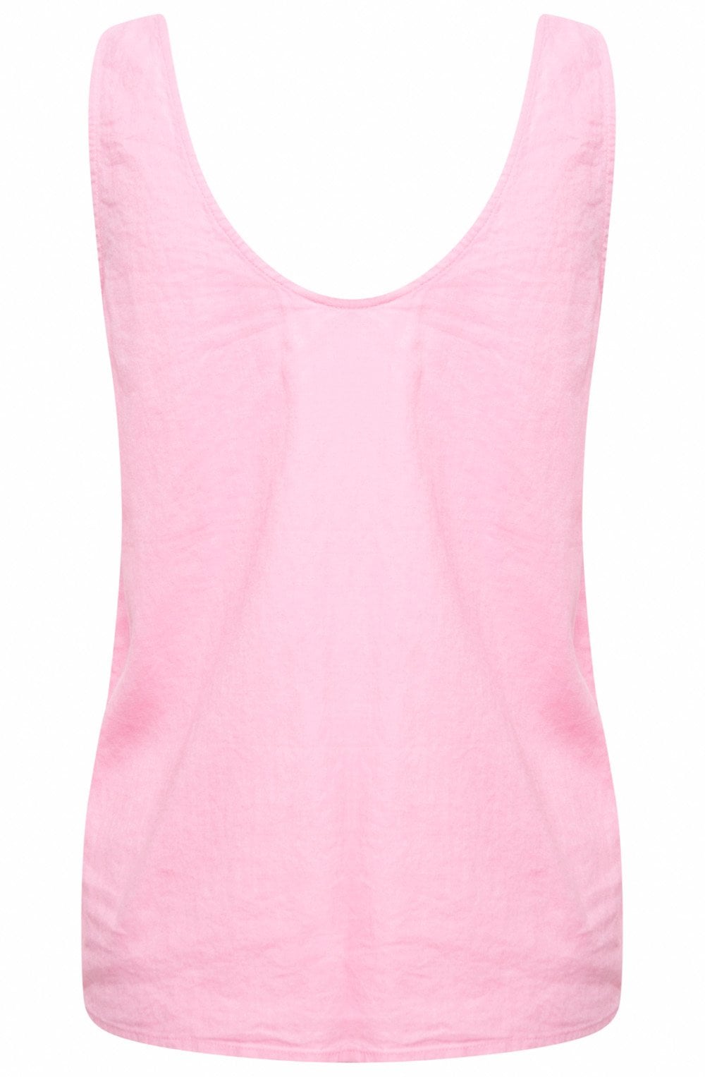 Falakka Begonia Pink Linen Mix Vest Top