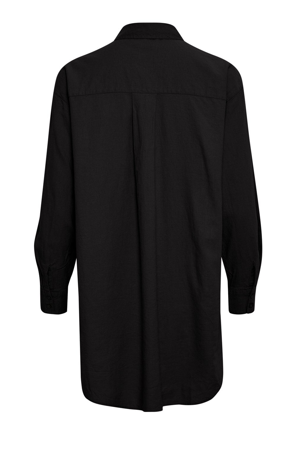 Falakka Black Oversized Linen Mix Shirt
