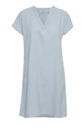 Falakka Kentucky Blue Linen Mix Tunic Dress