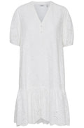Falie Optical White Broderie Anglaise Dress