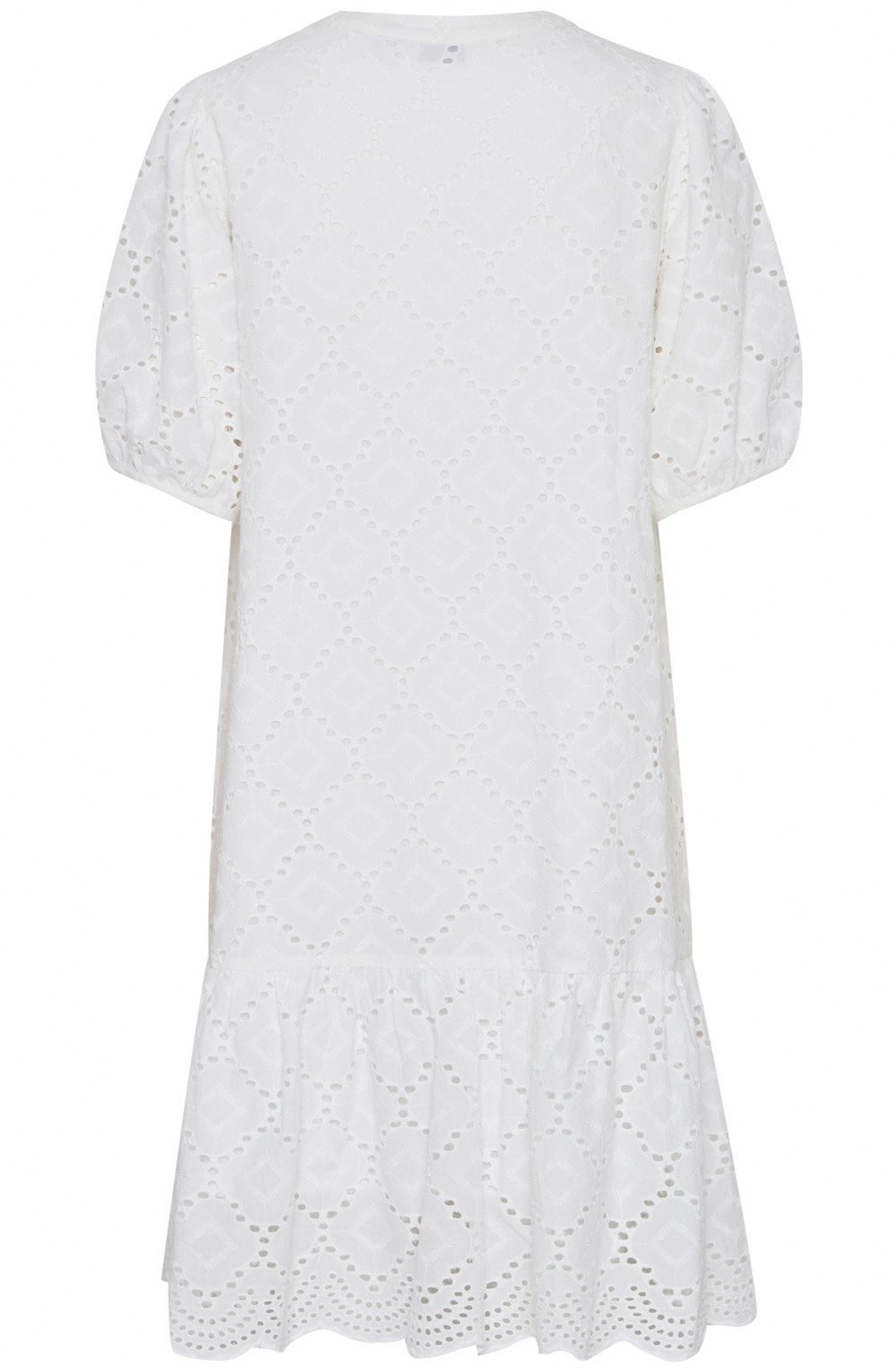 Falie Optical White Broderie Anglaise Dress