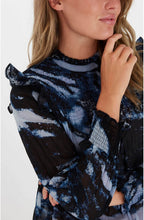 Fenella Blue Patterned Blouse