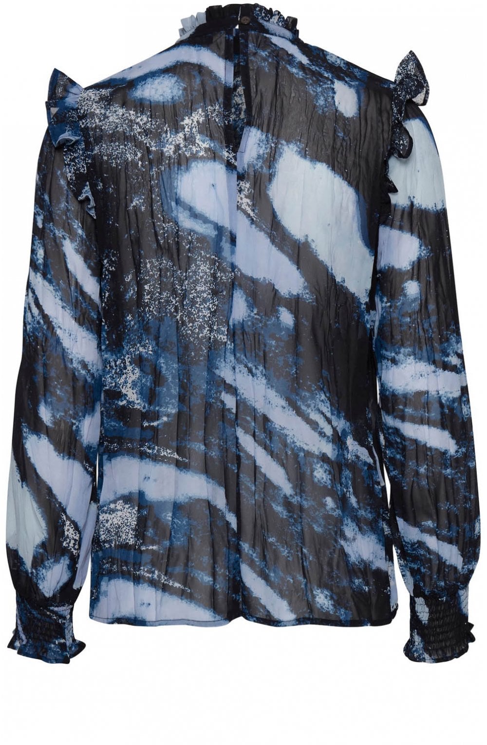 Fenella Blue Patterned Blouse