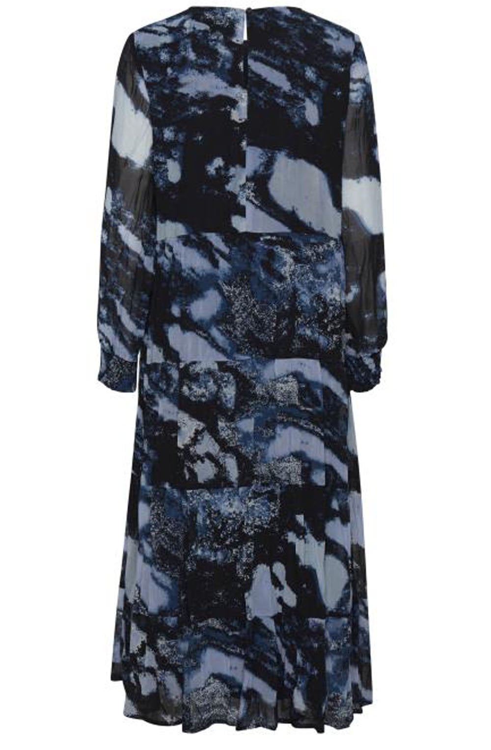 Fenella Blue Patterned Maxi Dress